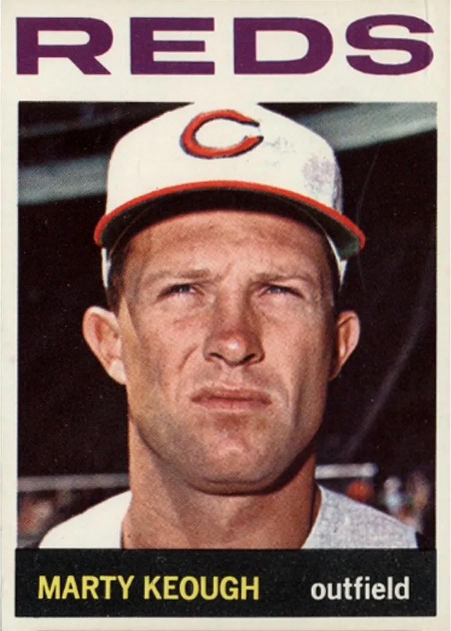 1964 Topps #166 Marty Keough, Cincinnati Reds