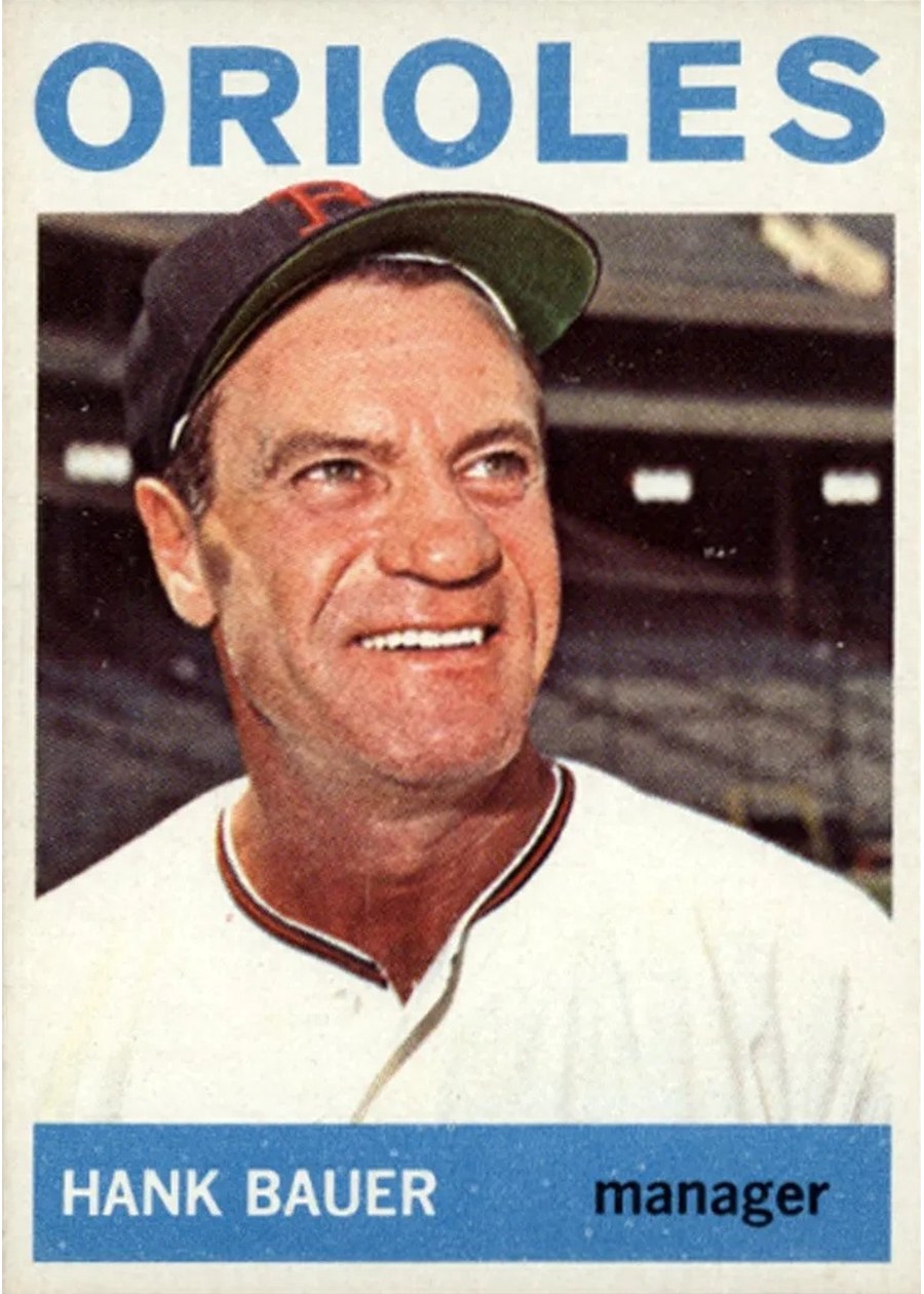 1964 Topps #178 Hank Bauer, Baltimore Orioles