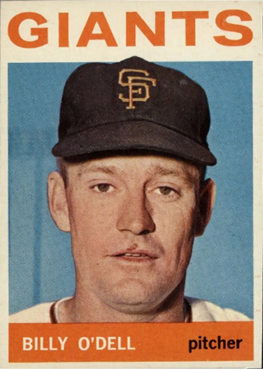 1964 Topps #18 Billy O'Dell, San Francisco Giants