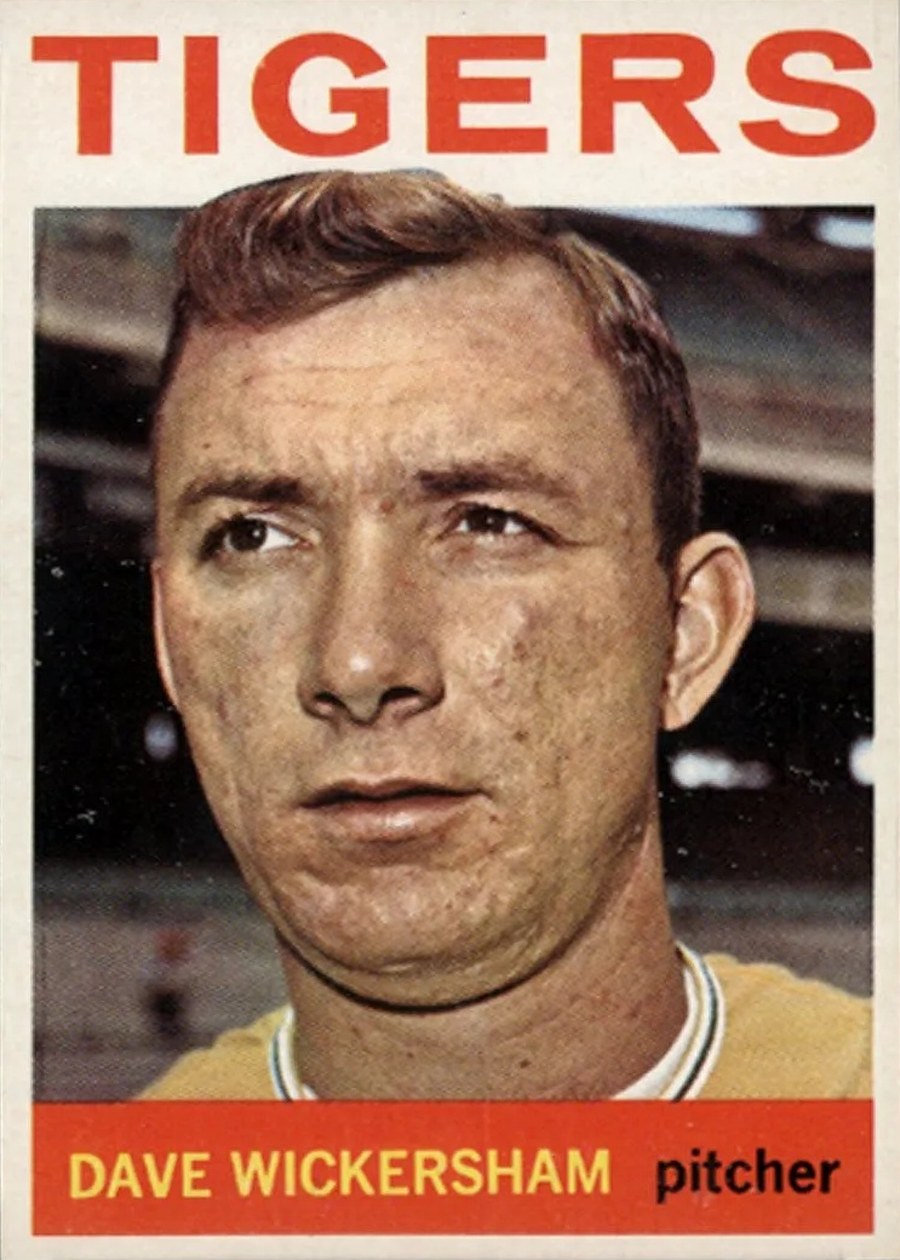 1964 Topps #181 Dave Wickersham, Detroit Tigers