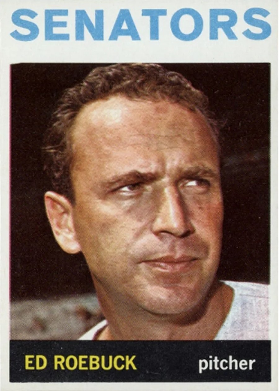 1964 Topps #187 Ed Roebuck, Washington Senators