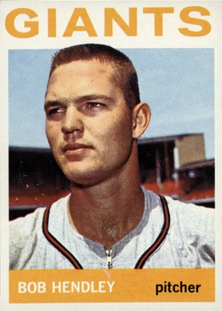 1964 Topps #189 Bob Hendley, San Francisco Giants