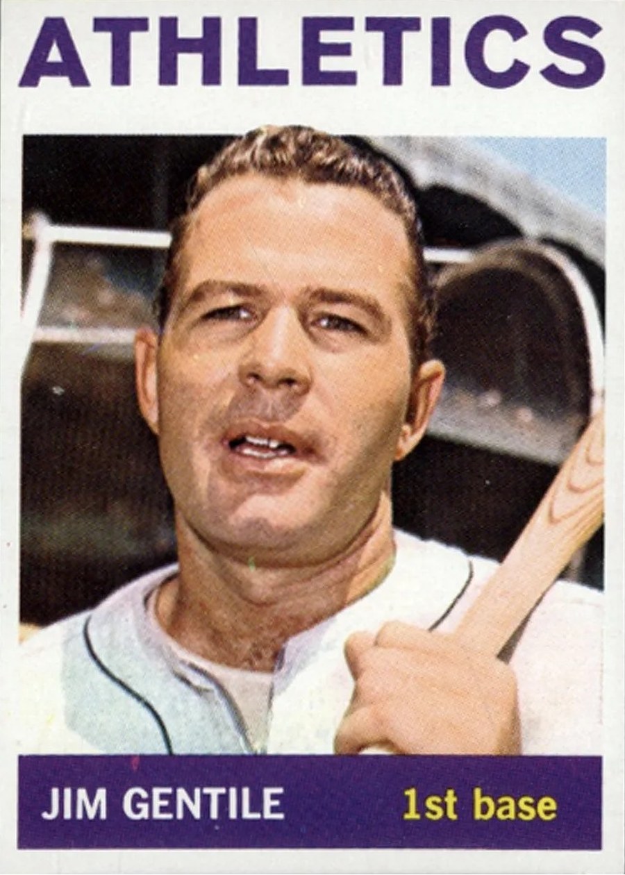 1964 Topps #196 Jim Gentile, Kansas City Athletics