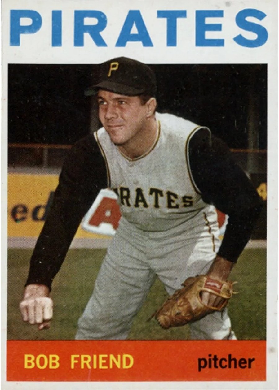 1964 Topps #20 Bob Friend, Pittsburgh Pirates