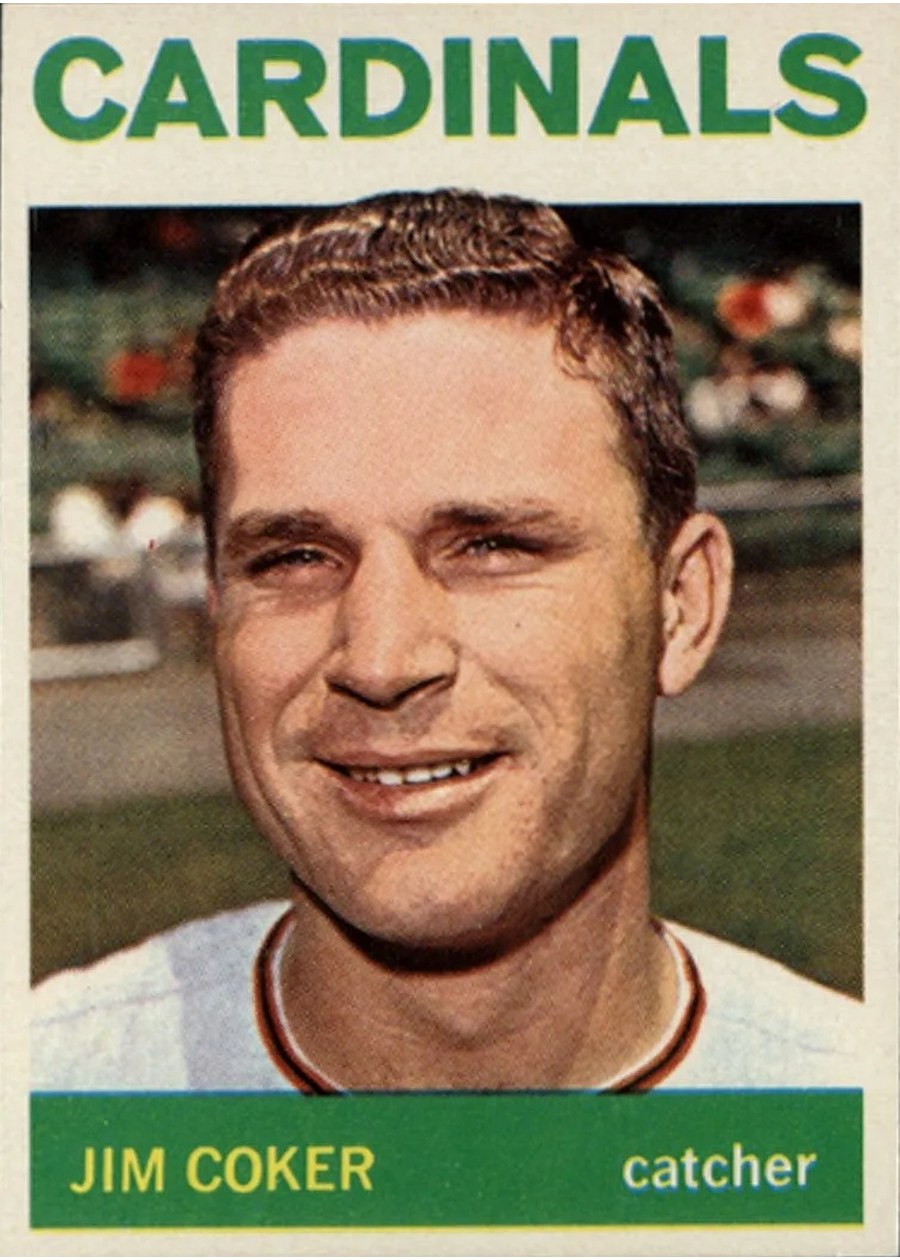1964 Topps #211 Jim Coker, St. Louis Cardinals