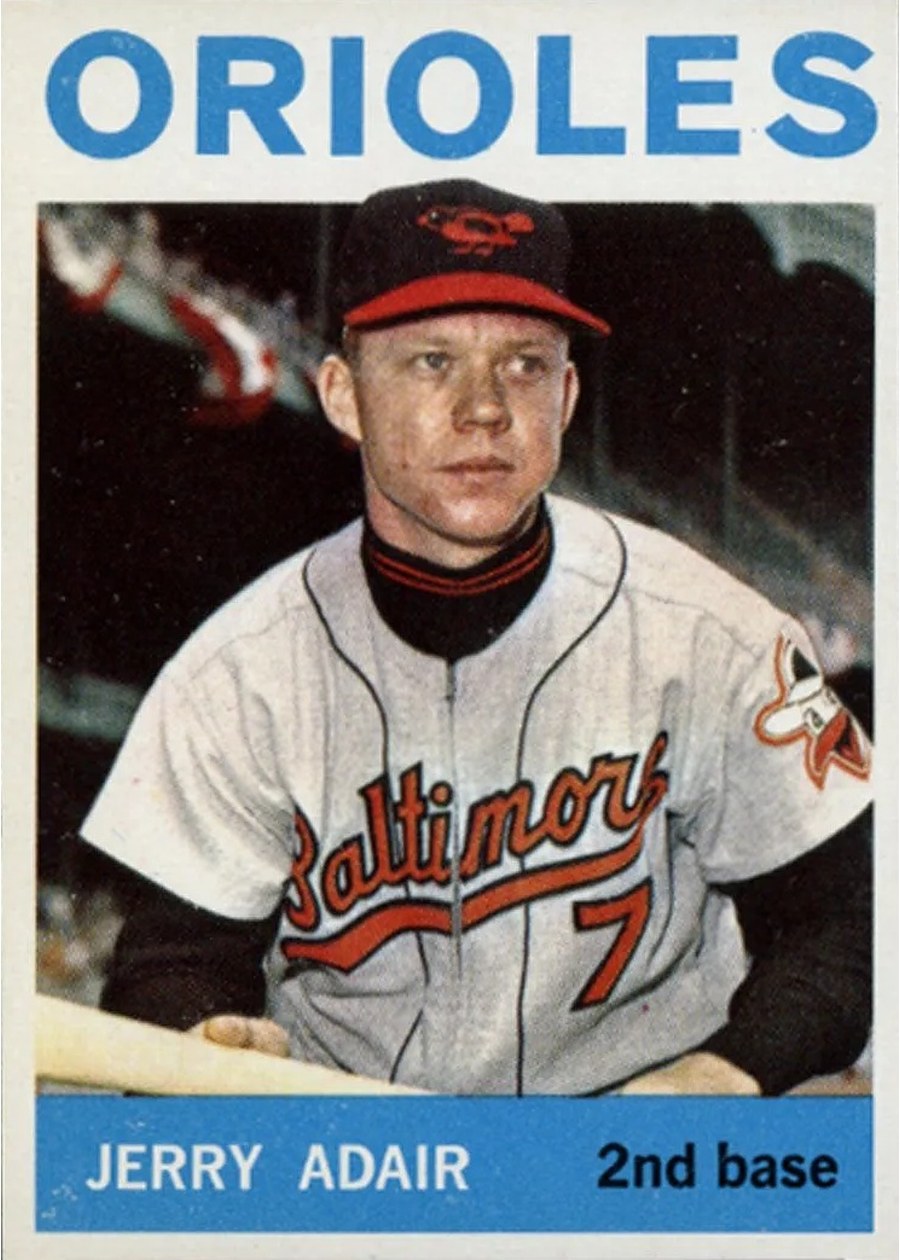 1964 Topps #22 Jerry Adair, Baltimore Orioles