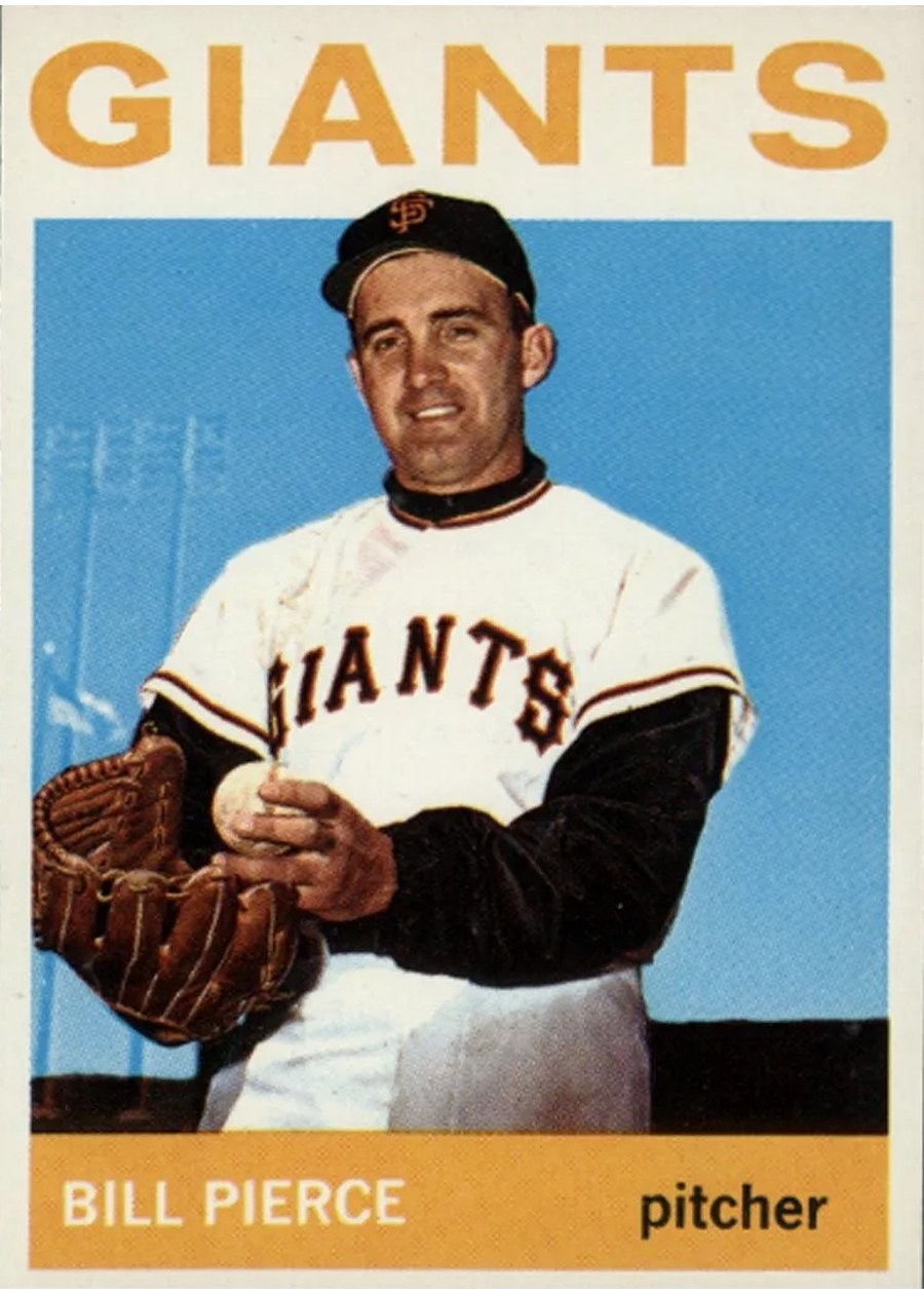 1964 Topps #222 Bill Pierce, San Francisco Giants