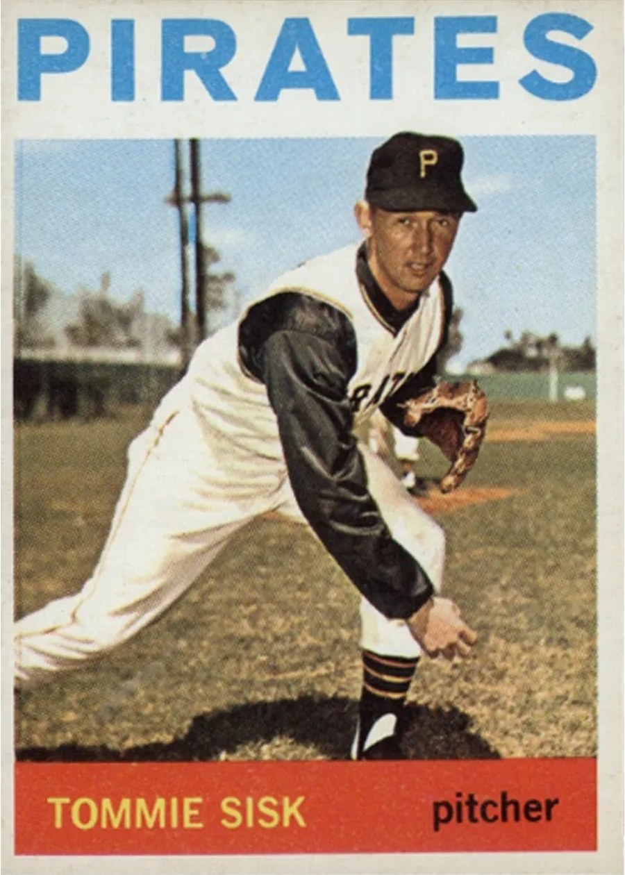 1964 Topps #224 Tommie Sisk, Pittsburgh Pirates