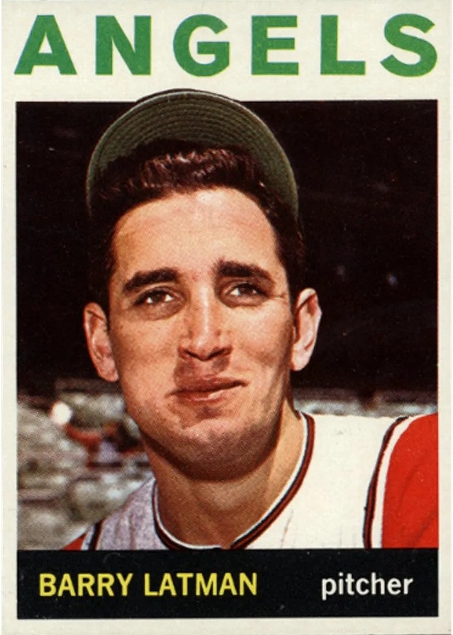 1964 Topps #227 Barry Latman, Los Angeles Angels