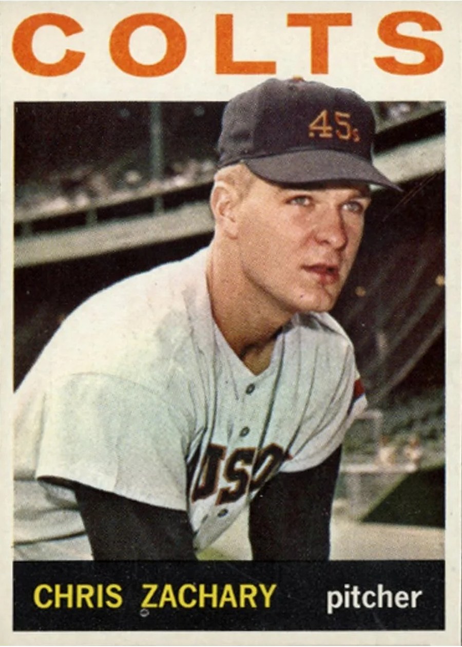 1964 Topps #23 Chris Zachary, Houston Colt .45's