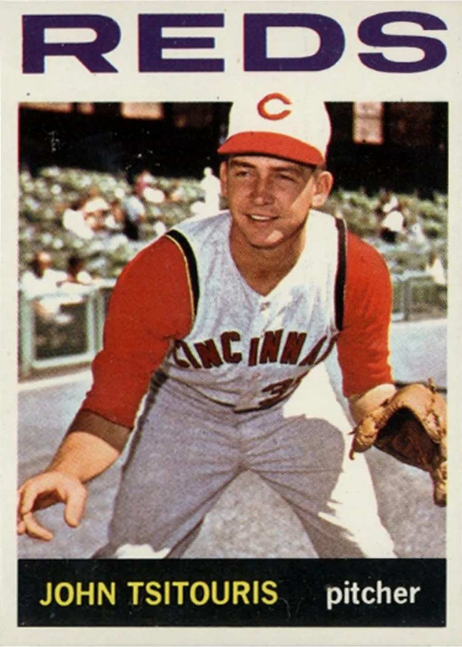 1964 Topps #275 John Tsitouris, Cincinnati Reds