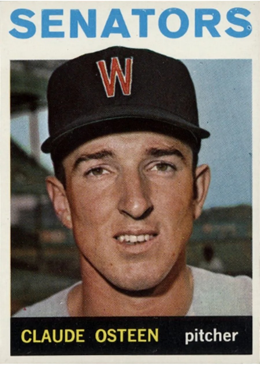 1964 Topps #28 Claude Osteen, Washington Senators