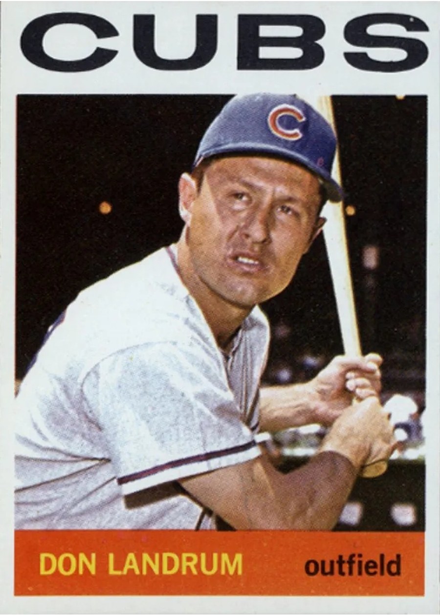 1964 Topps #286 Don Landrum, Chicago Cubs