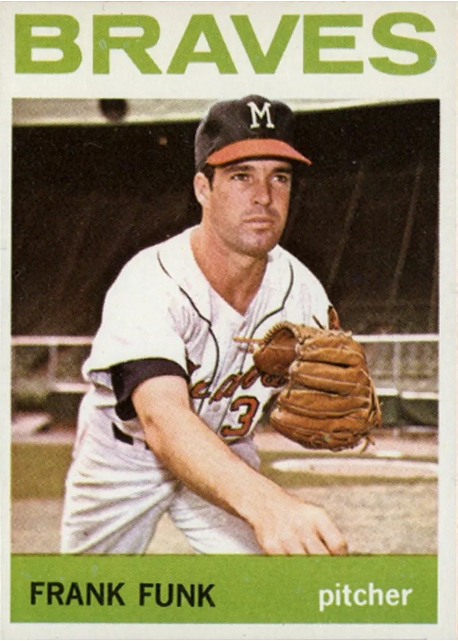 1964 Topps #289 Frank Funk, Milwaukee Braves