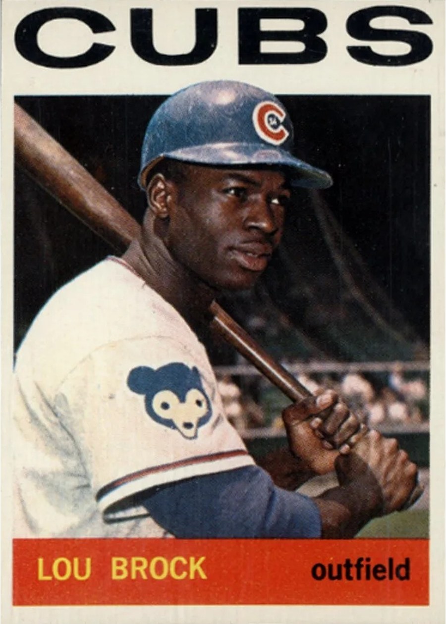 1964 Topps #29 Lou Brock, Chicago Cubs