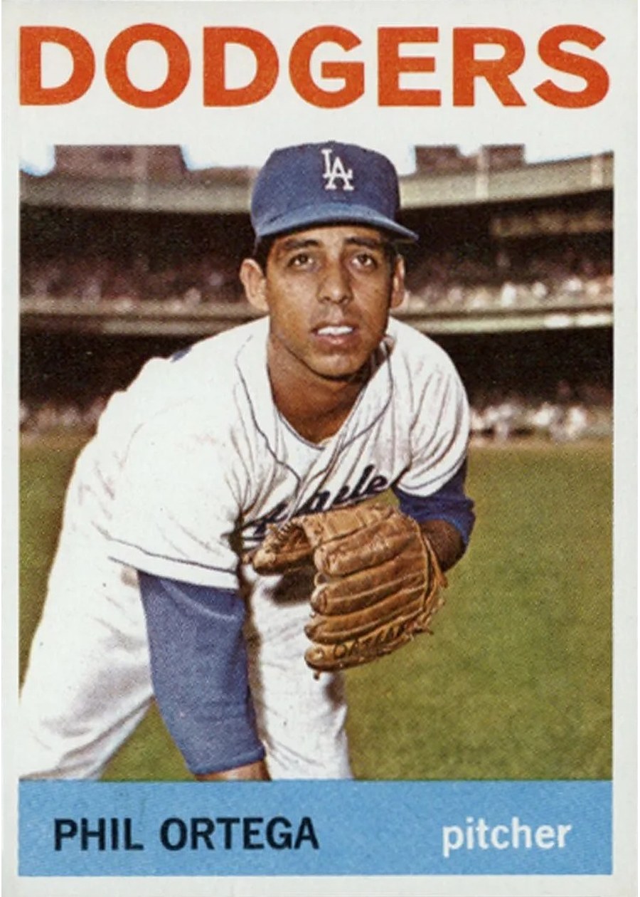 1964 Topps #291 Phil Ortega, Los Angeles Dodgers