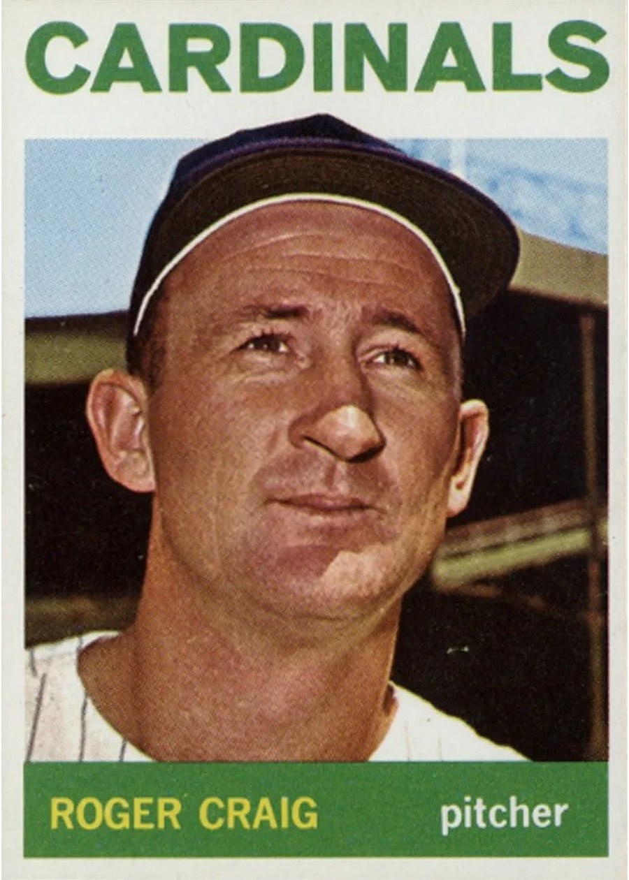 1964 Topps #295 Roger Craig, St. Louis Cardinals