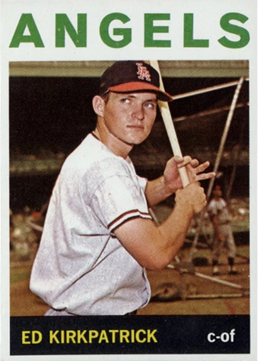 1964 Topps #296 Ed Kirkpatrick, Los Angeles Angels