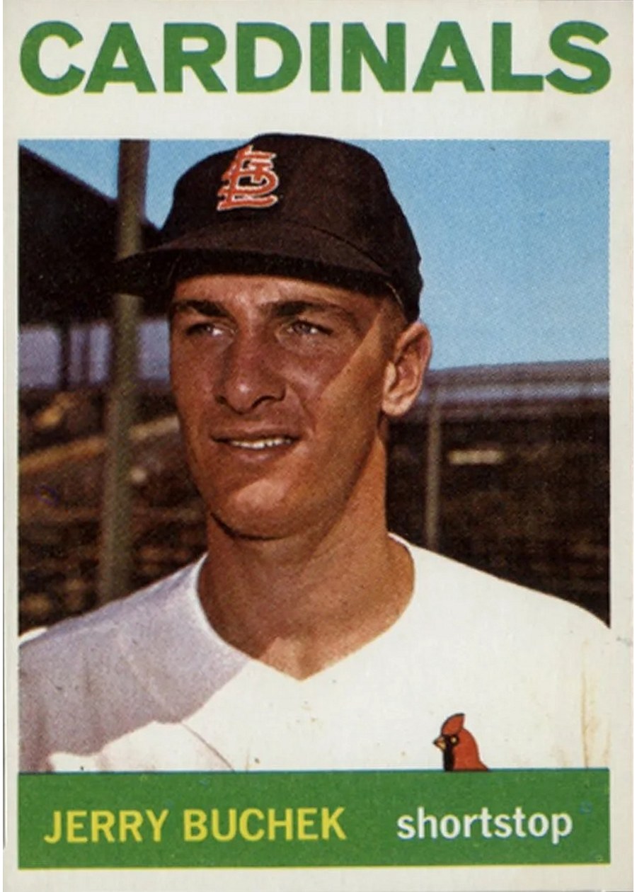 1964 Topps #314 Jerry Buchek, St. Louis Cardinals