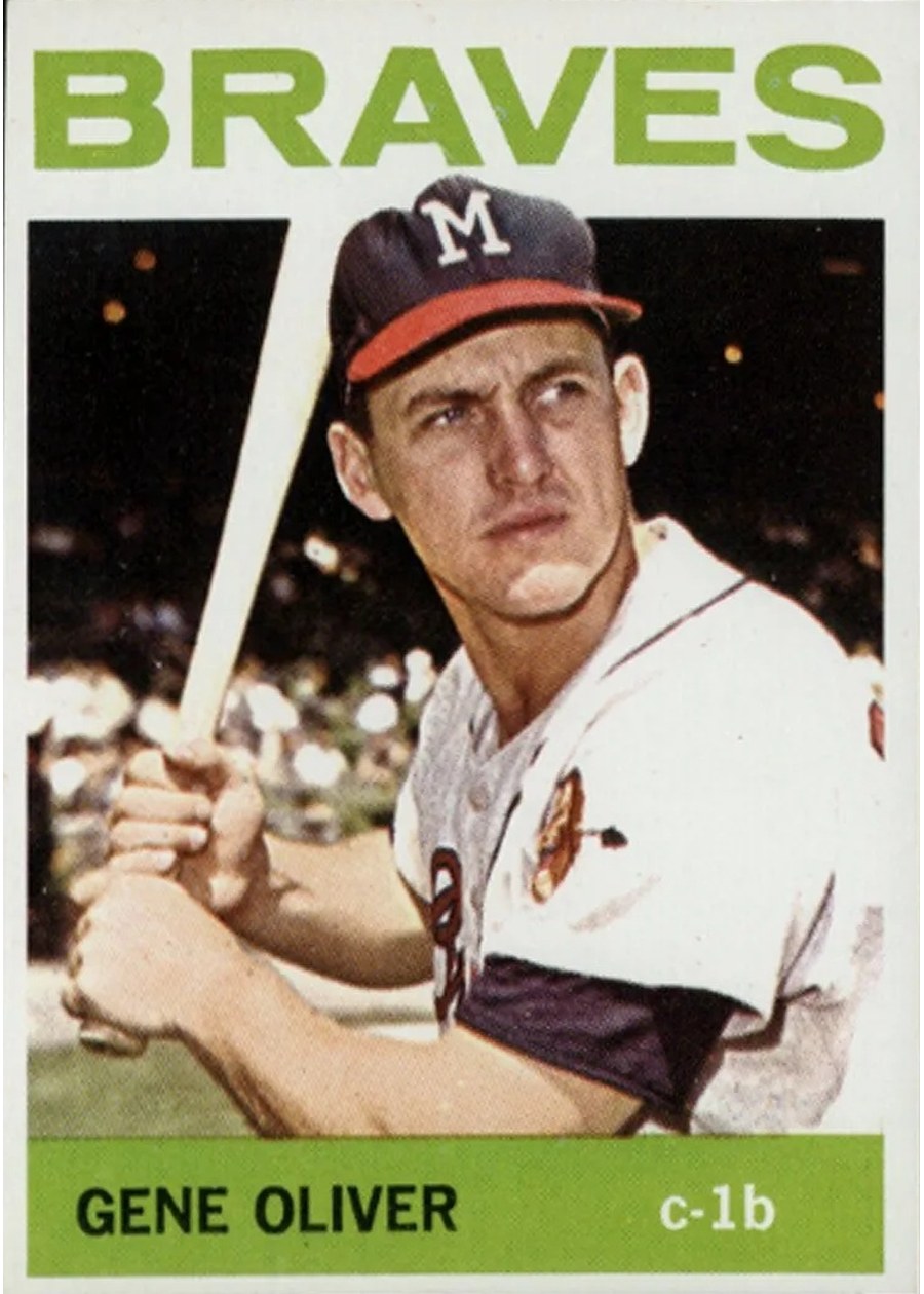 1964 Topps #316 Gene Oliver, Milwaukee Braves