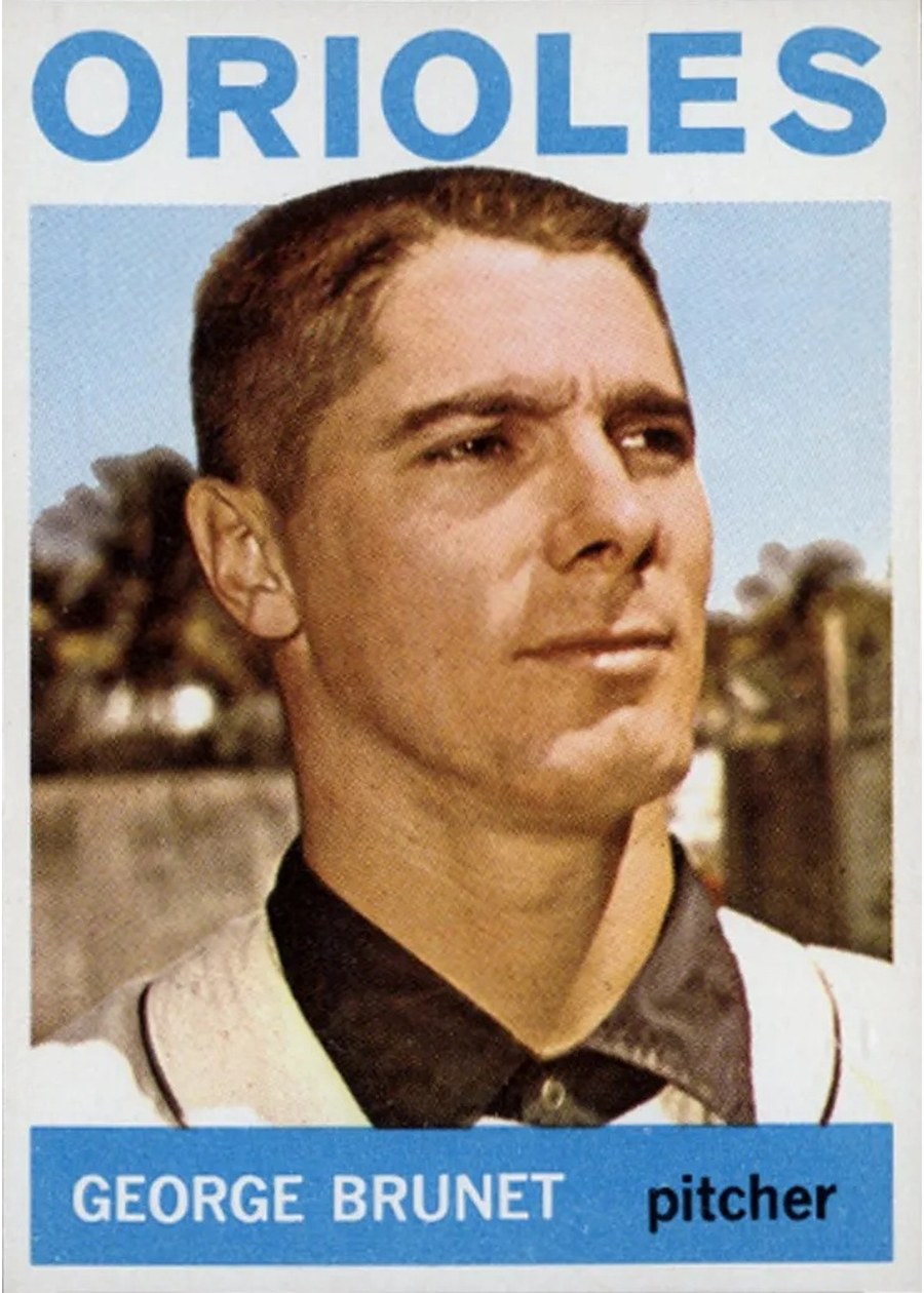 1964 Topps #322 George Brunet, Baltimore Orioles