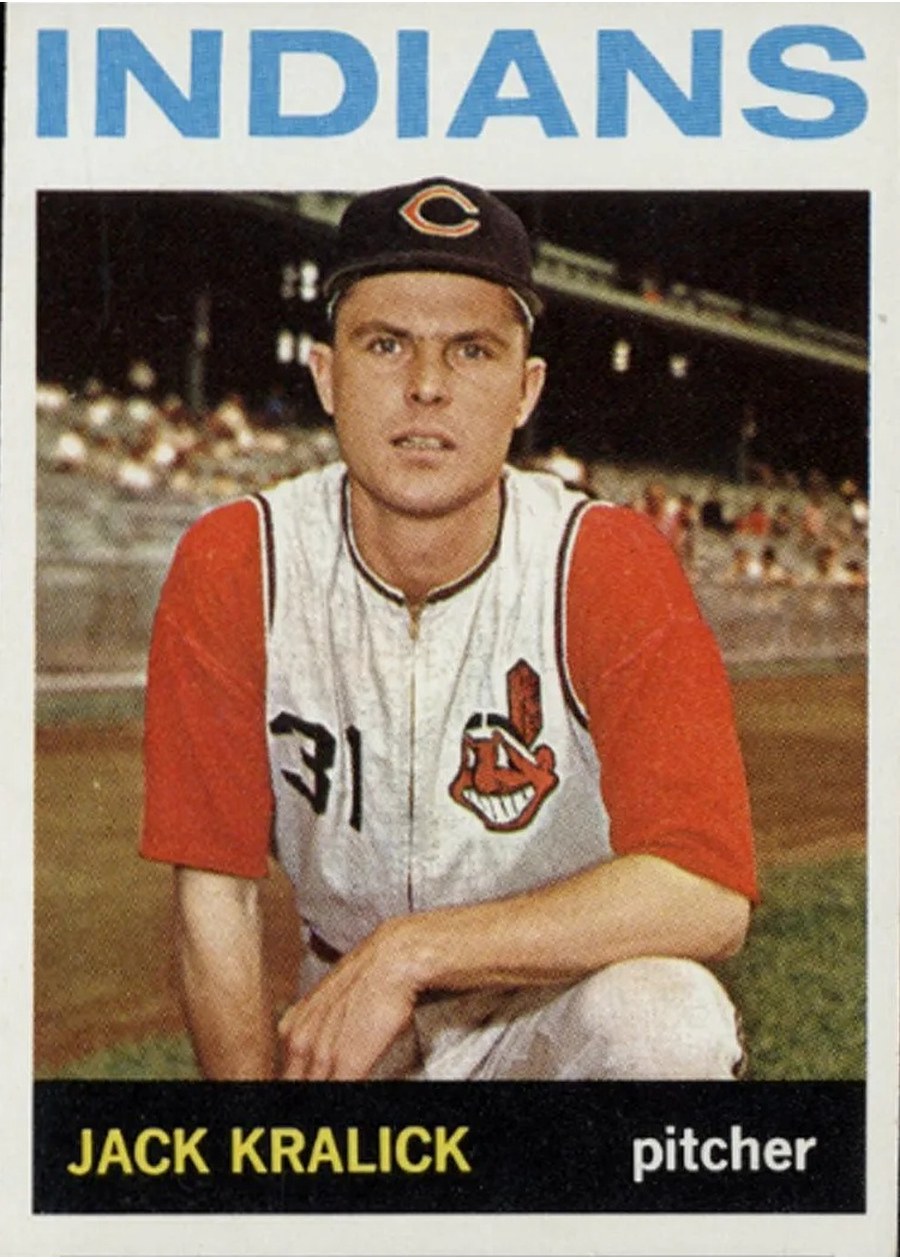 1964 Topps #338 Jack Kralick, Cleveland Indians