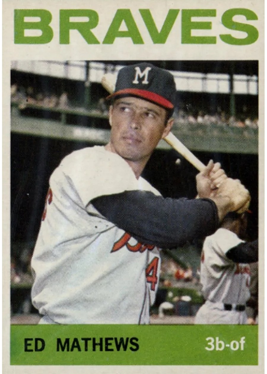 1964 Topps #35 Ed Mathews, Milwaukee Braves