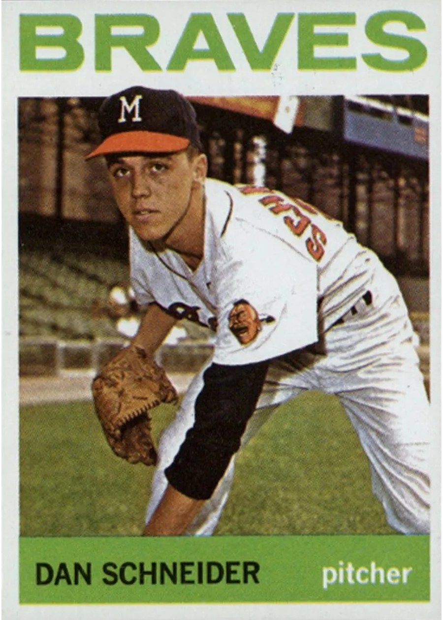 1964 Topps #351 Dan Schneider, Milwaukee Braves