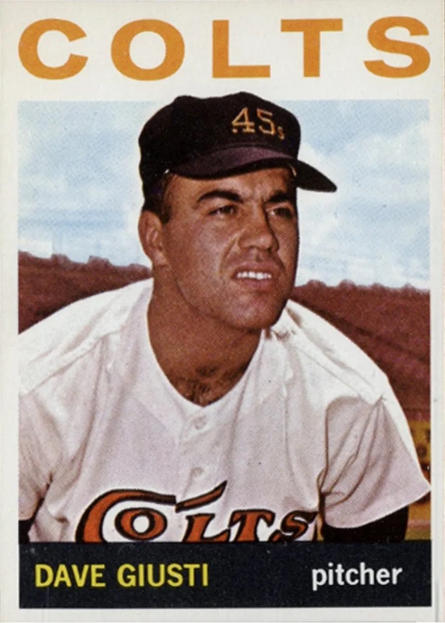 1964 Topps #354 Dave Giusti, Houston Colt .45's