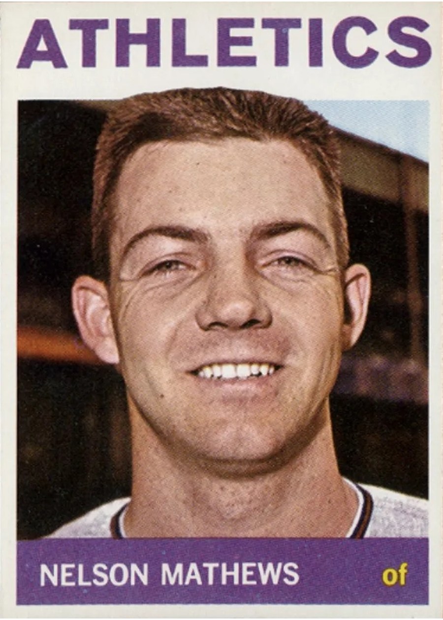 1964 Topps #366 Nelson Mathews, Kansas City Athletics