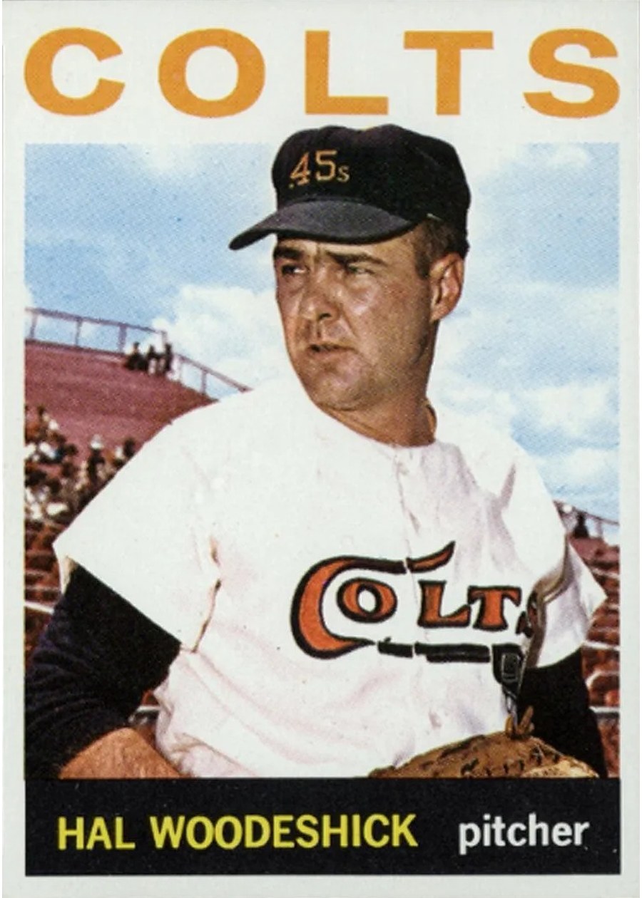 1964 Topps #370 Hal Woodeshick, Houston Colt .45's