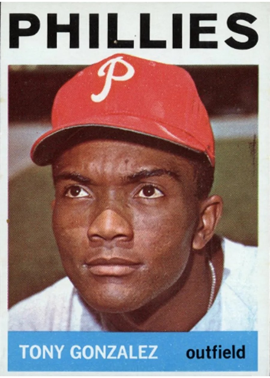 1964 Topps #379 Tony Gonzalez, Philadelphia Phillies