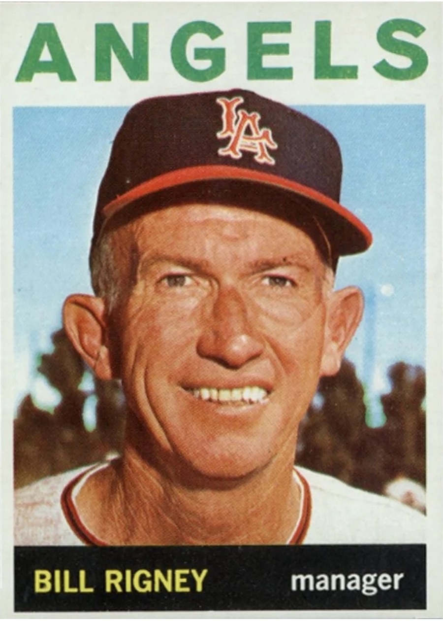 1964 Topps #383 Bill Rigney, Los Angeles Angels