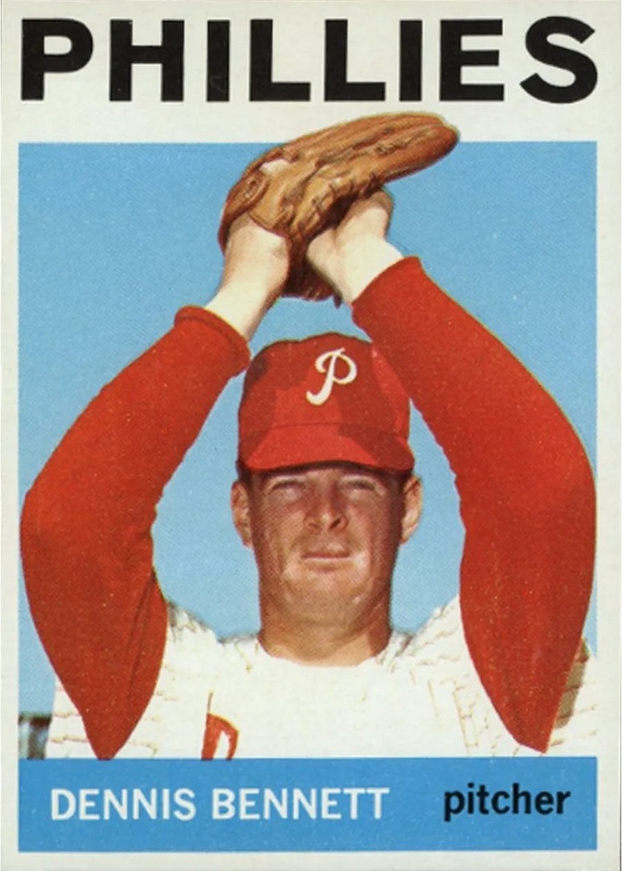 1964 Topps #396 Dennis Bennett, Philadelphia Phillies