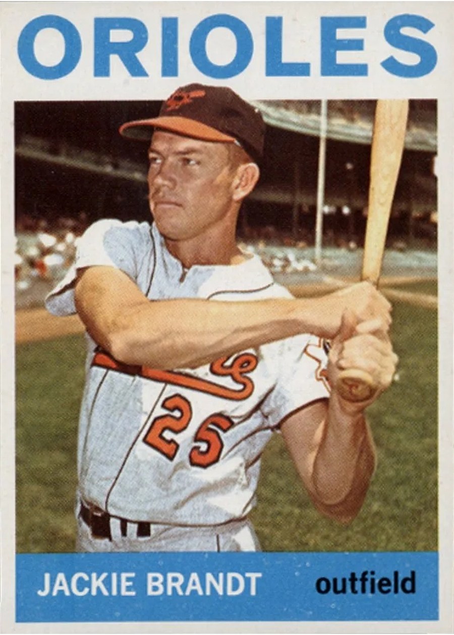 1964 Topps #399 Jackie Brandt, Baltimore Orioles