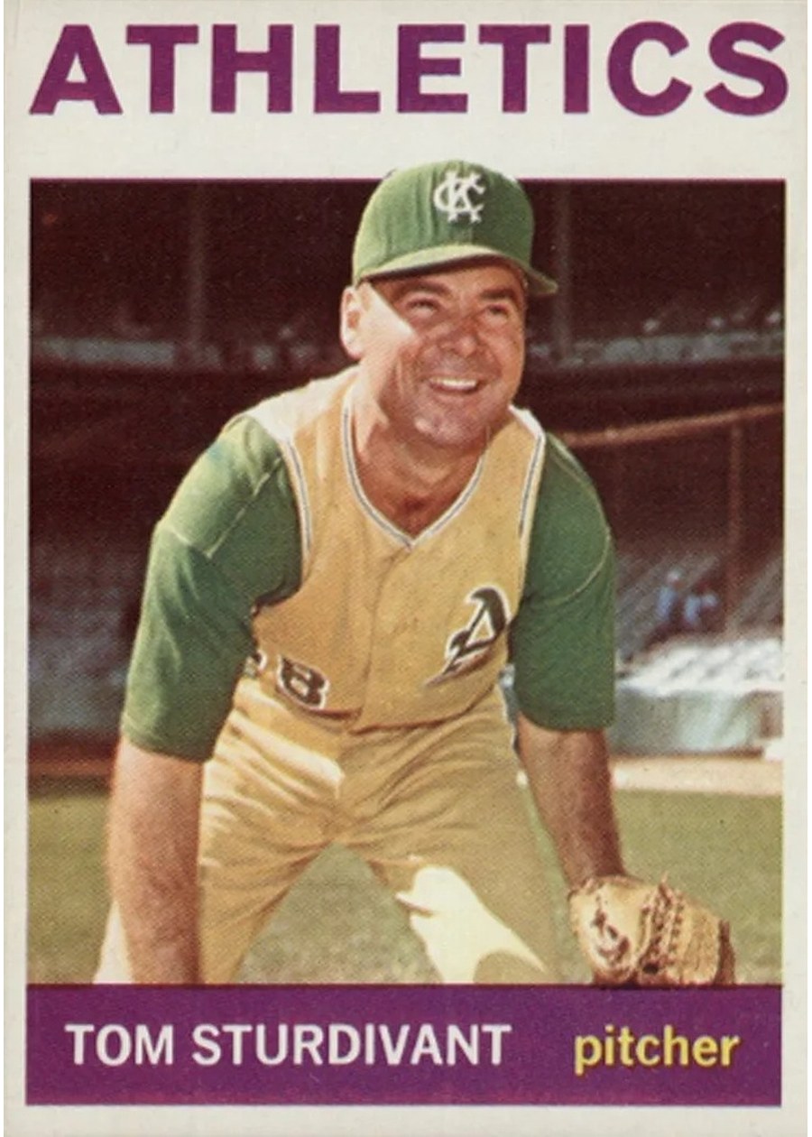 1964 Topps #402 Tom Sturdivant, Kansas City Athletics