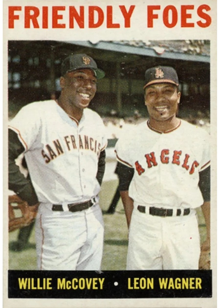 1964 Topps #41 Friendly Foes, San Francisco Giants / Los Angeles Angels