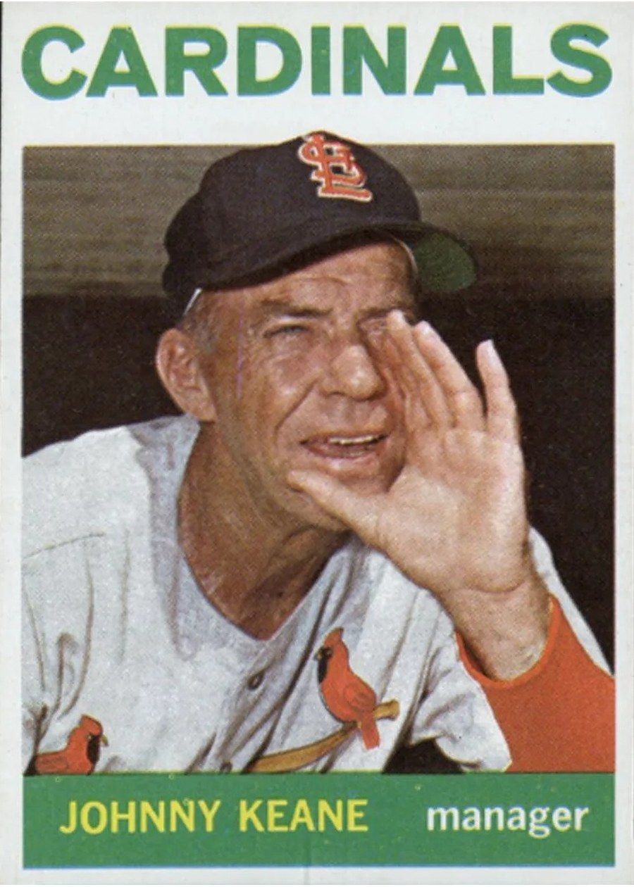 1964 Topps #413 Johnny Keane, St. Louis Cardinals