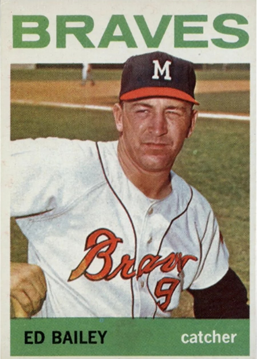 1964 Topps #437 Ed Bailey, Milwaukee Braves