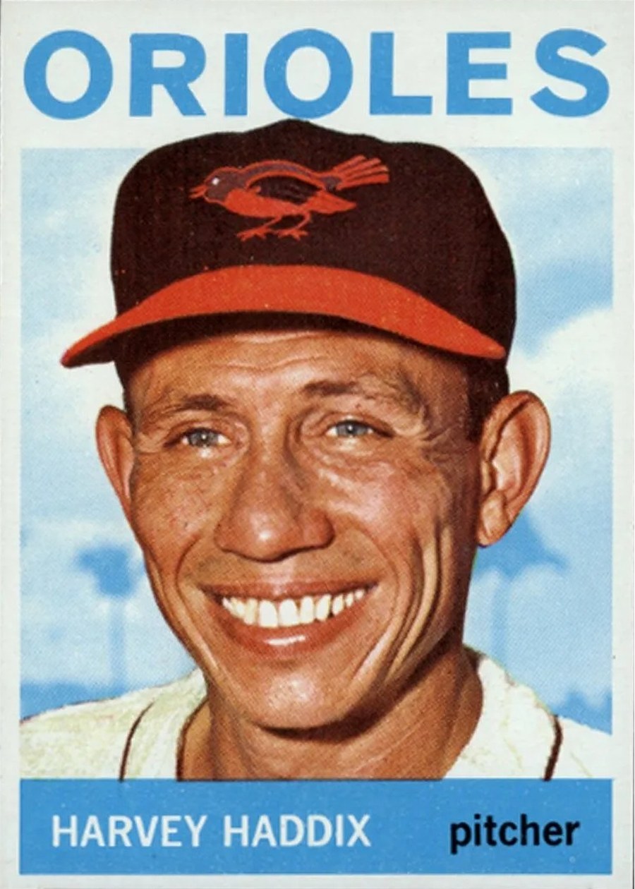 1964 Topps #439 Harvey Haddix, Baltimore Orioles