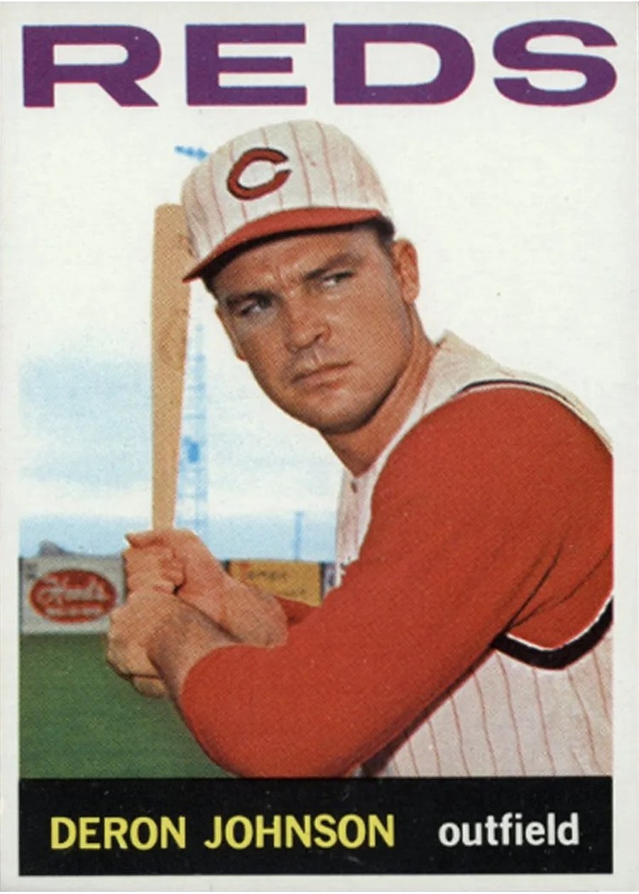 1964 Topps #449 Deron Johnson, Cincinnati Reds
