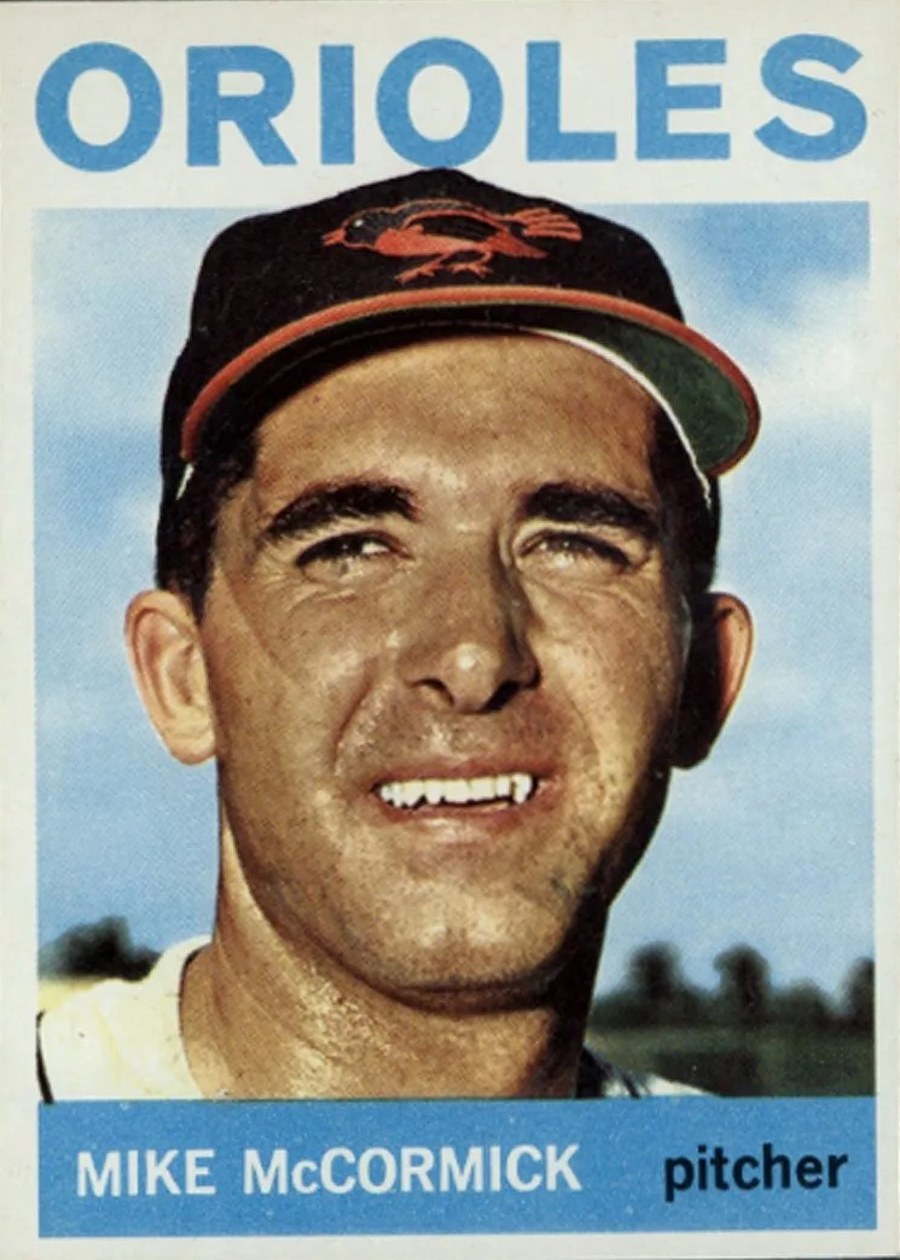 1964 Topps #487 Mike McCormick, Baltimore Orioles