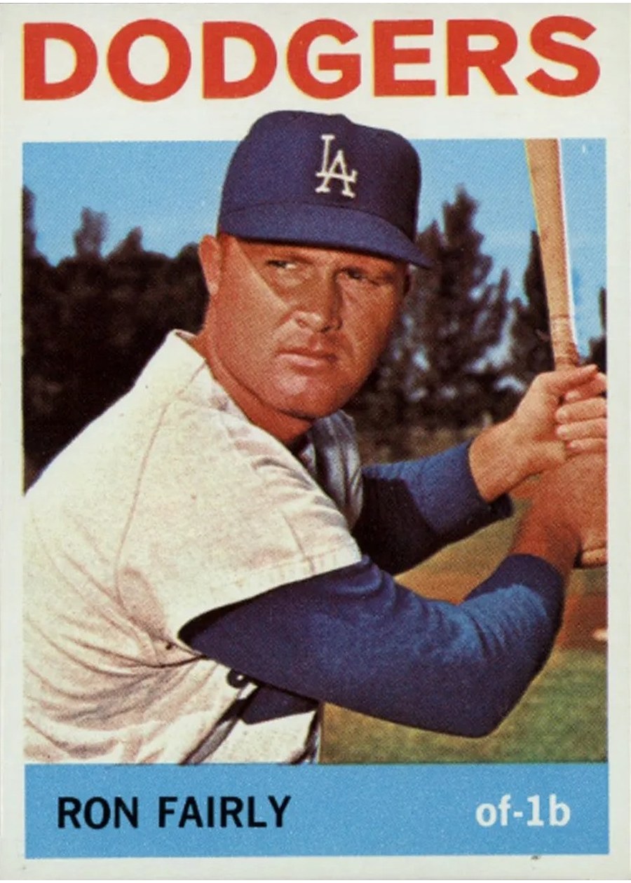 1964 Topps #490 Ron Fairly, Los Angeles Dodgers