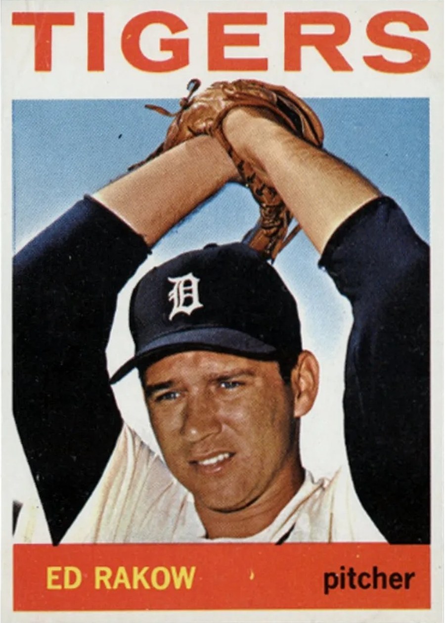 1964 Topps #491 Ed Rakow, Detroit Tigers