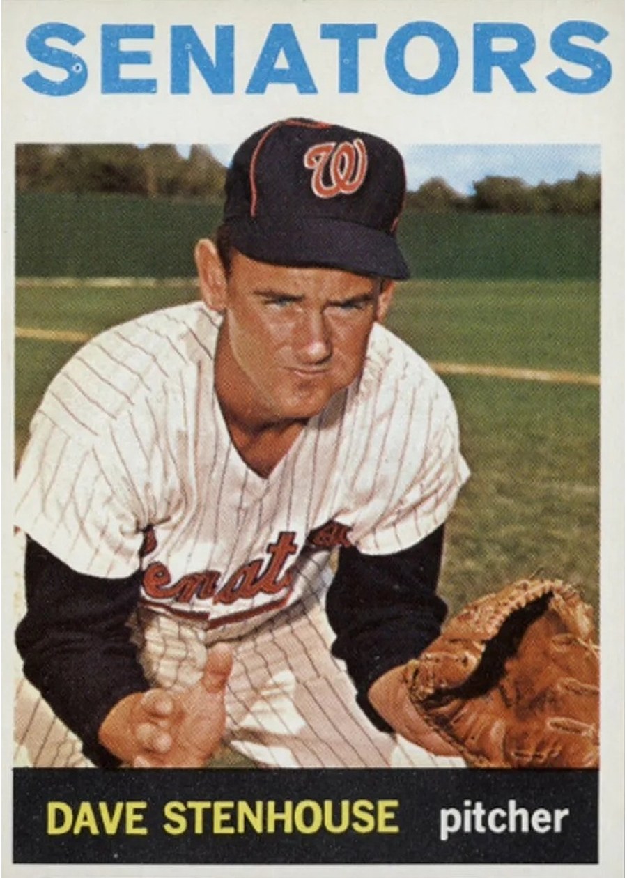 1964 Topps #498 Dave Stenhouse, Washington Senators