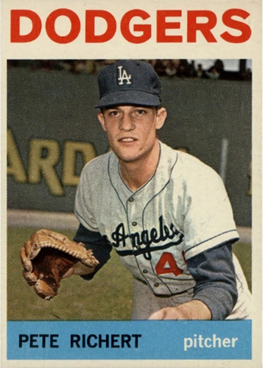 1964 Topps #51 Pete Richert, Los Angeles Dodgers