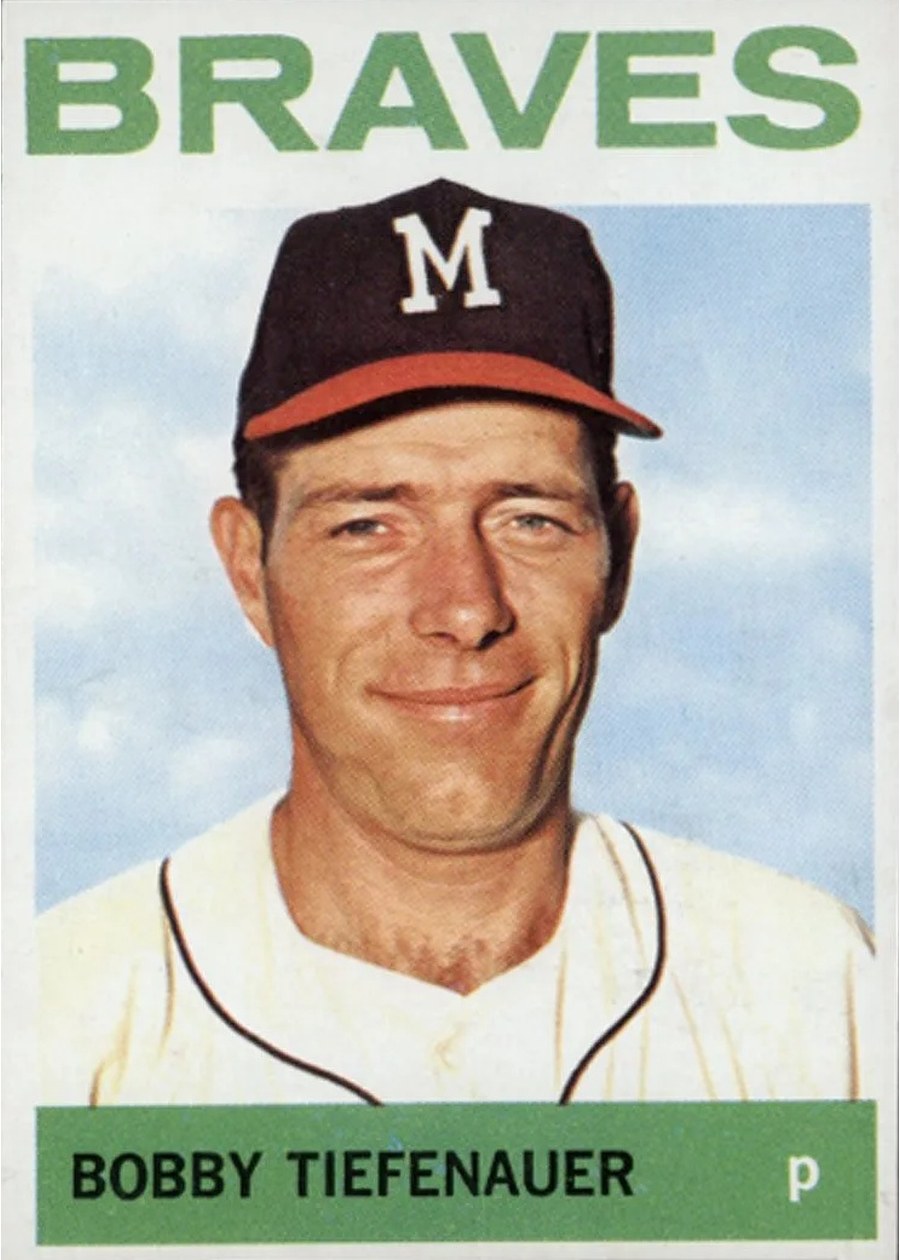 1964 Topps #522 Bobby Tiefenauer, Milwaukee Braves