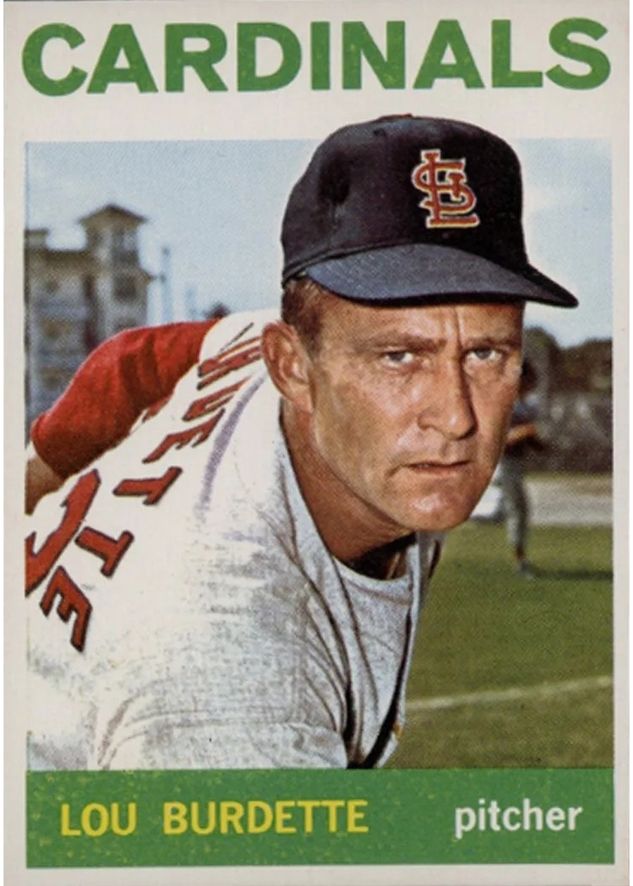 1964 Topps #523 Lou Burdette, St. Louis Cardinals