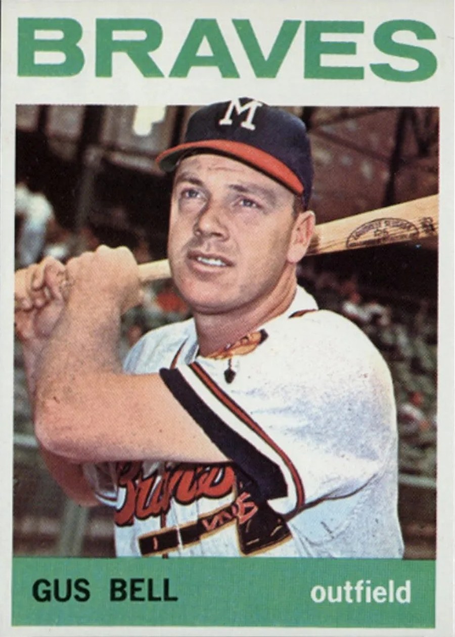 1964 Topps #534 Gus Bell, Milwaukee Braves