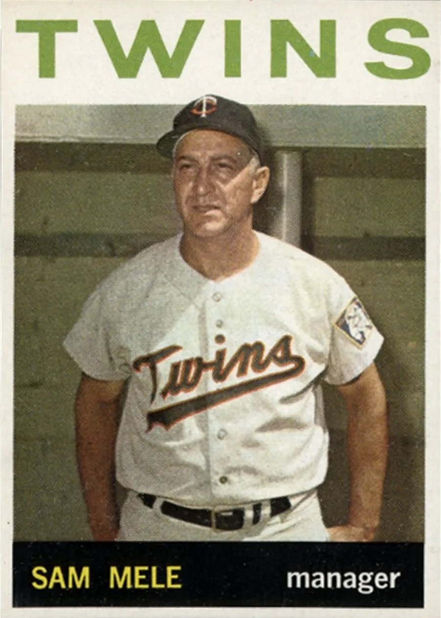 1964 Topps #54 Sam Mele, Minnesota Twins